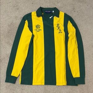 Polo Ralph Lauren Green and Yellow Rugby Shirt